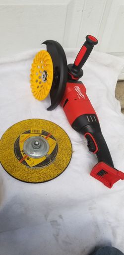Milwaukee Heavy duty Grinder 2785-20 With Diamond cup  And 9" Metal Blade $260 New 