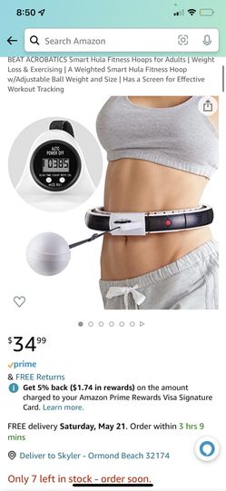 BRAND NEW! Fitness Weight Loss Weighted Hula Hoop
