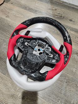 BRAND NEW 2020-2026 TOYOTA SUPRA A90 A91 Forge Real Carbon Fiber Steering Wheel