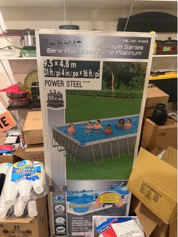 Bestway Platinum Series Power Steel 31'4" x 16' x 52" Above Ground Pool