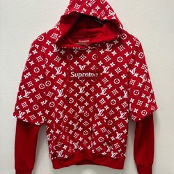 Supreme x LV hoodie Men’s Small