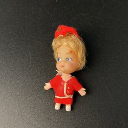 Vintage 1960s Pan Am TWA United-Eastern Airlines Kiddle Klone Doll 3" (No Purse)