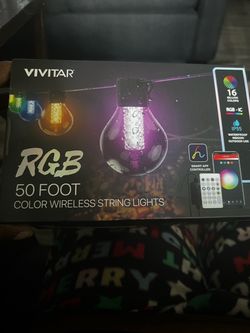 String colored lights with remote