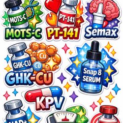 Peptides Stickers Cheap !