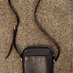 Genuine Prada Men’s Saffiano Leather Shoulder Bag