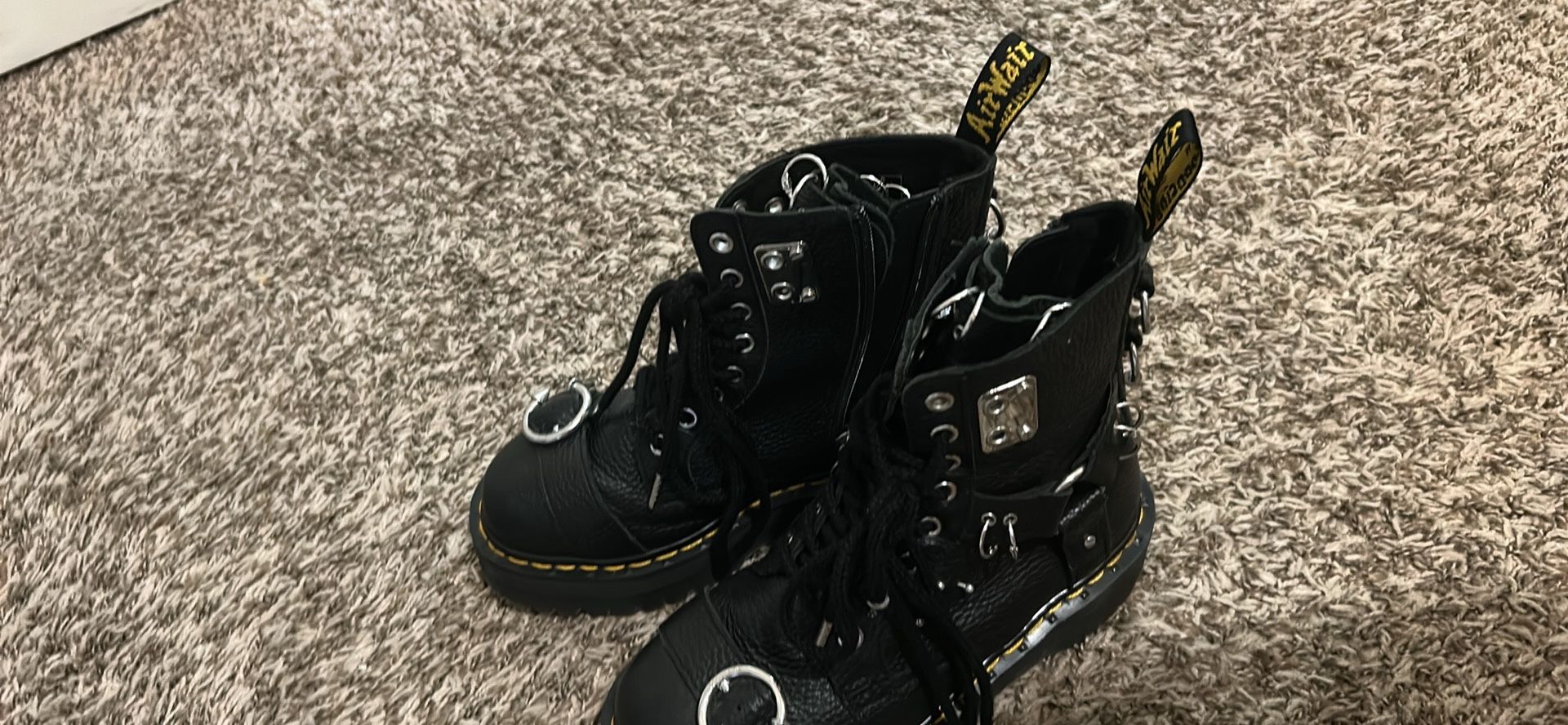 JADON BOOT PIERCING MILLED NAPPA LEATHER PLATFORMS