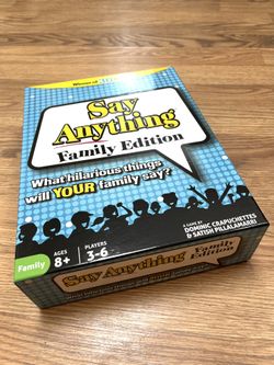 Say Anything Family Edition Board Game - Complete