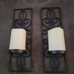 Metal decor sconce led candle