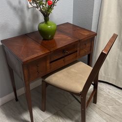 Antique Vanity With Chair