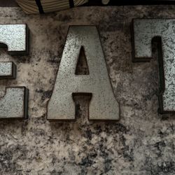 Metal letters