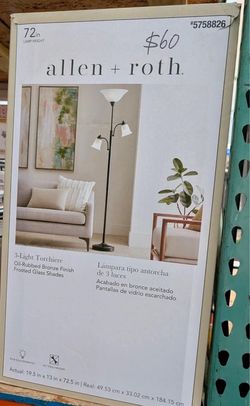 72in 3 Light Floor Lamp