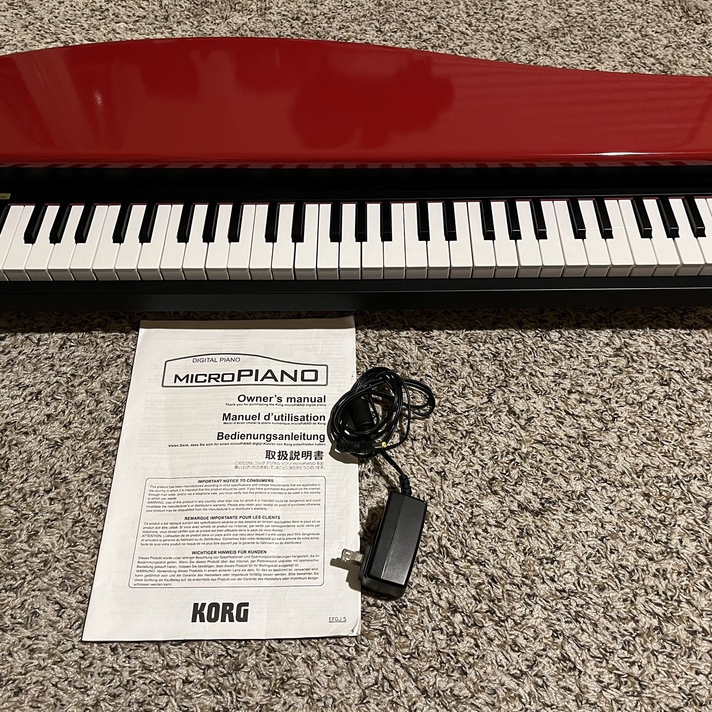 【Used】Korg Micropiano Red  -Good condition ✨-