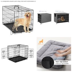 Like New 3 Piece Dog Crate With Pad & Cover 