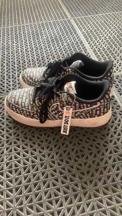 Nike Air Force 1 “Just Do It” Black/White Size 7 – Clean
