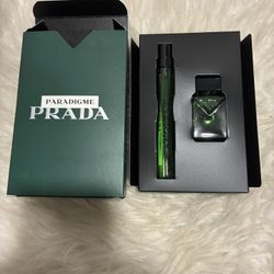 Prada Paradigme Eau de spray and mini body mist set