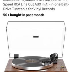 Vanity turntable record player