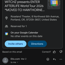 Witchz concert this sat