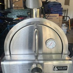 Mont Alpi Propane Gas Portable Pizza Oven Silver