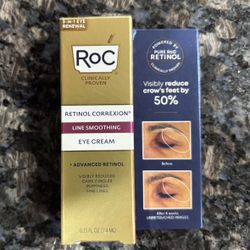 NEW ROC RETINOL LINE SMOOTHING EYE CREAM $7!