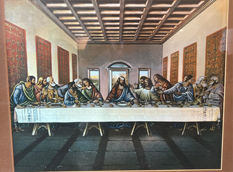 Rustic Wood Framed The Last Supper Print