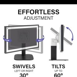 Sanus - Echo Show 15 Tilt and Swivel Stand - Black