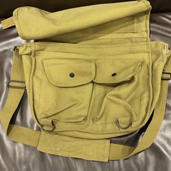 Canvas Messenger Bag with Shoulder Strap $15
