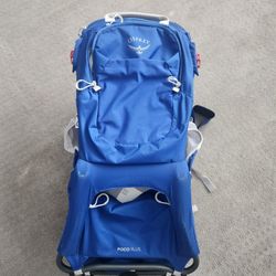 Osprey Poco Plus Child Carrier Hiking Baby Backpack Blue Sky 