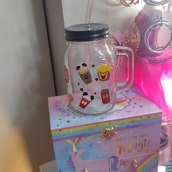 Mason Cup With Handle Mickey Mouse 24 Oz 