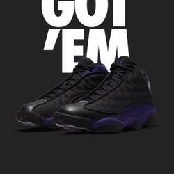 Jordan 13 Retro Court Purple
