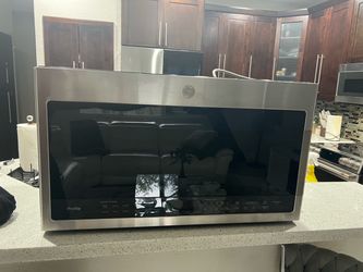 GE Profile 30” Stainless Steel Over-the-Range Microwave – Works Great – $225