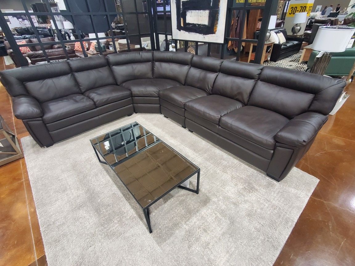 Top Grain Leather Sectional for Sale in Northbrook, IL OfferUp