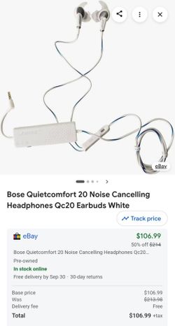 Bose QuietComfort 20 Noise Cancelling Earbuds