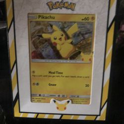 Pikachu 25 Anniversary Card