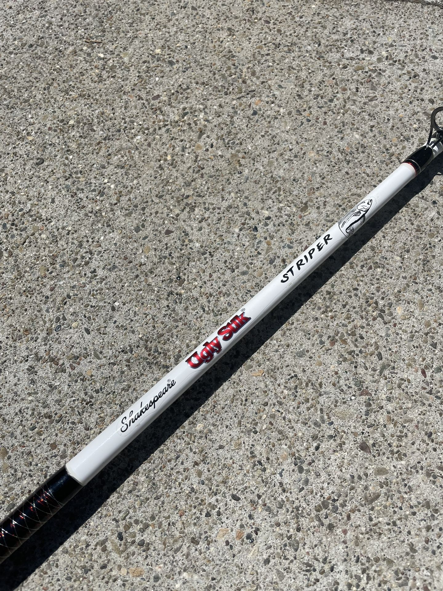 shakespeare ugly stik striper rod Spinning Rods 7', Spinning Rods Unscratched sparkle barges with nuclear Used Shakespeare Ugly Stik GX2