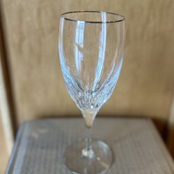 Lenox Platinum Water Goblets And Wine Glasses