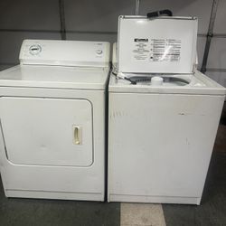 Kenmore electric washer and gas dryer set