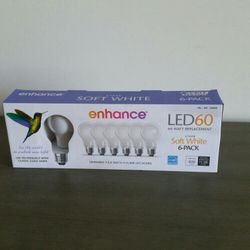 FEIT Enhance LED 60w DIMMABLE 6pack Soft White