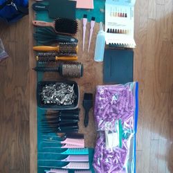 Dreamweaver Foiling Combs, Backcombing Clips, Perm Rods, Pin Up Curl Clips, Tail Combs, And Brushes. 