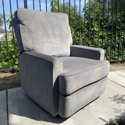 Light Gray glider recliner swivel chair