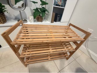 Bamboo Storage Shelf / Organizer Rack