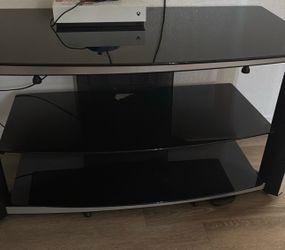 glass tv stand