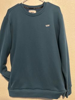 Teal Vans crewneck sweatshirt with pockets