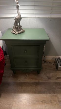 Green nightstand