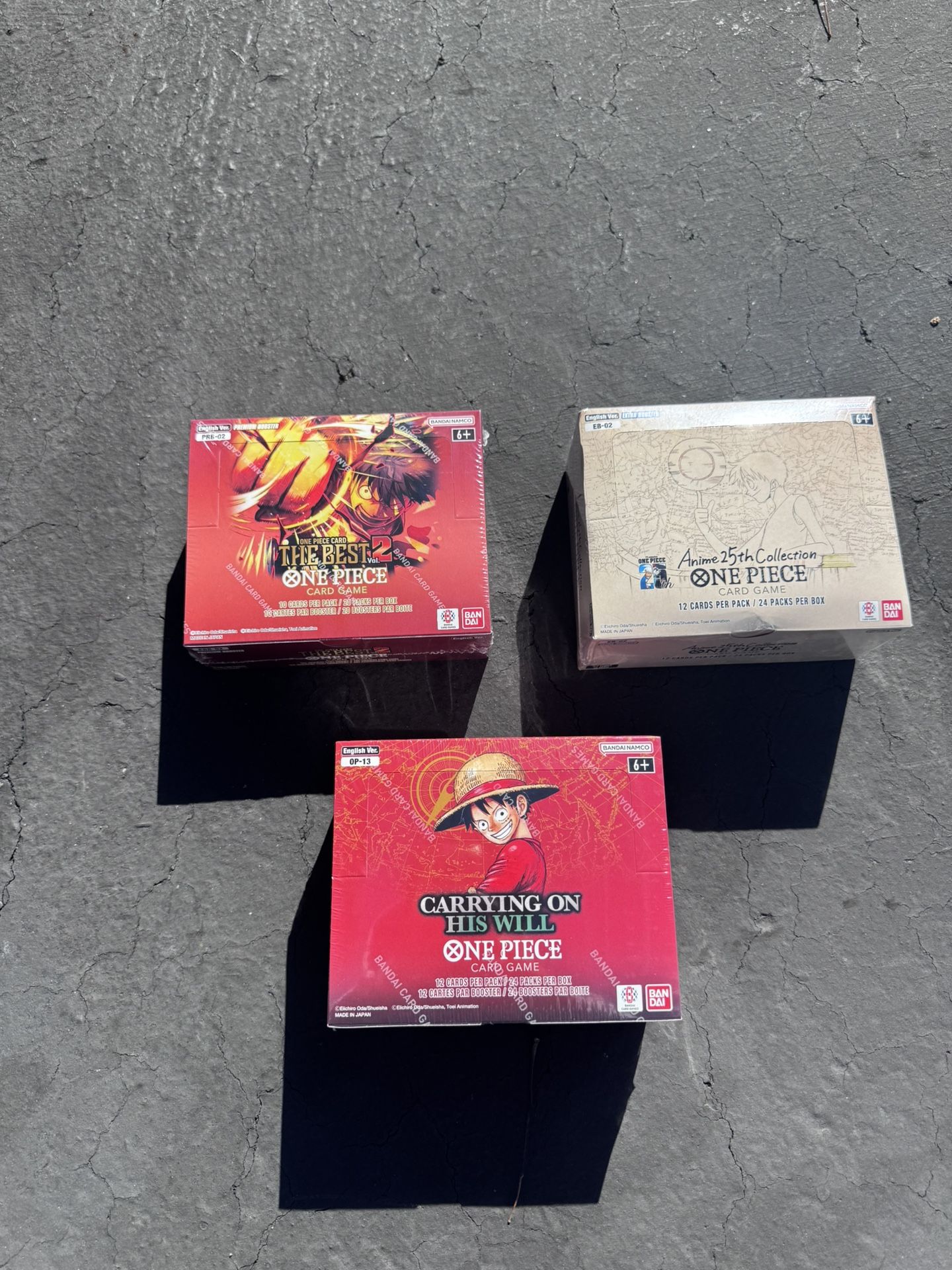 One Piece Booster Boxes Sealed English 