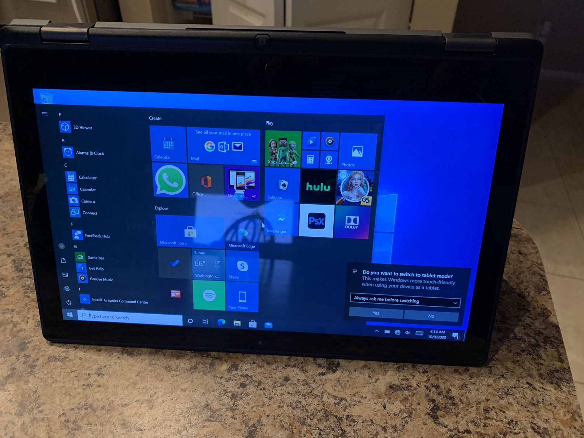 DELL2 in 1 LAPTOP / TABLET “thin” computer