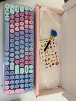 UBOTIE Colorful Wireless Keyboard