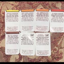 McDonald’s Monopoly Sticker