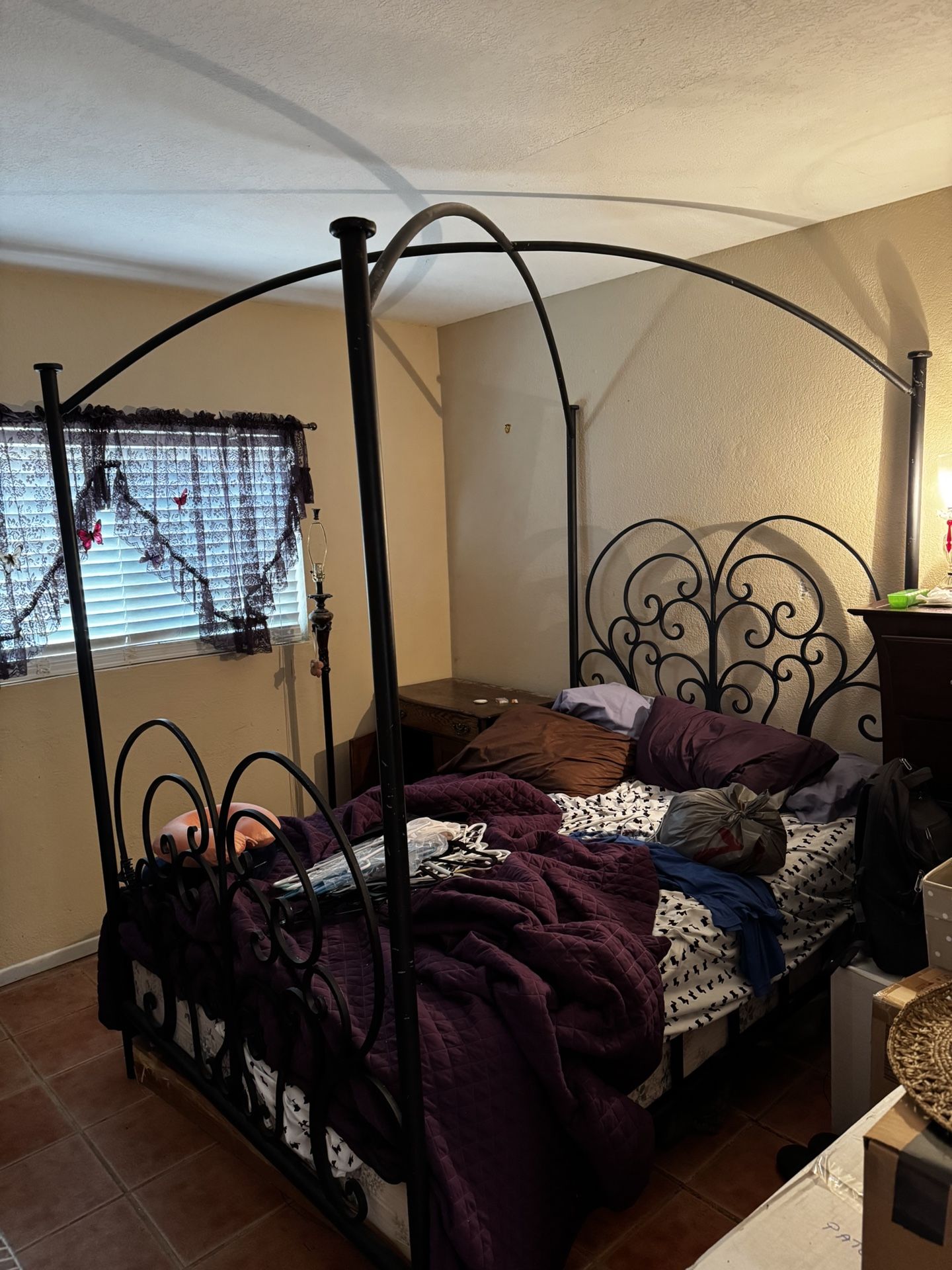 Wrought Iron Bed Frame Queen Size