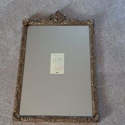 #104. 1800s Wood And Gesso Mirror  201/2 × 32"