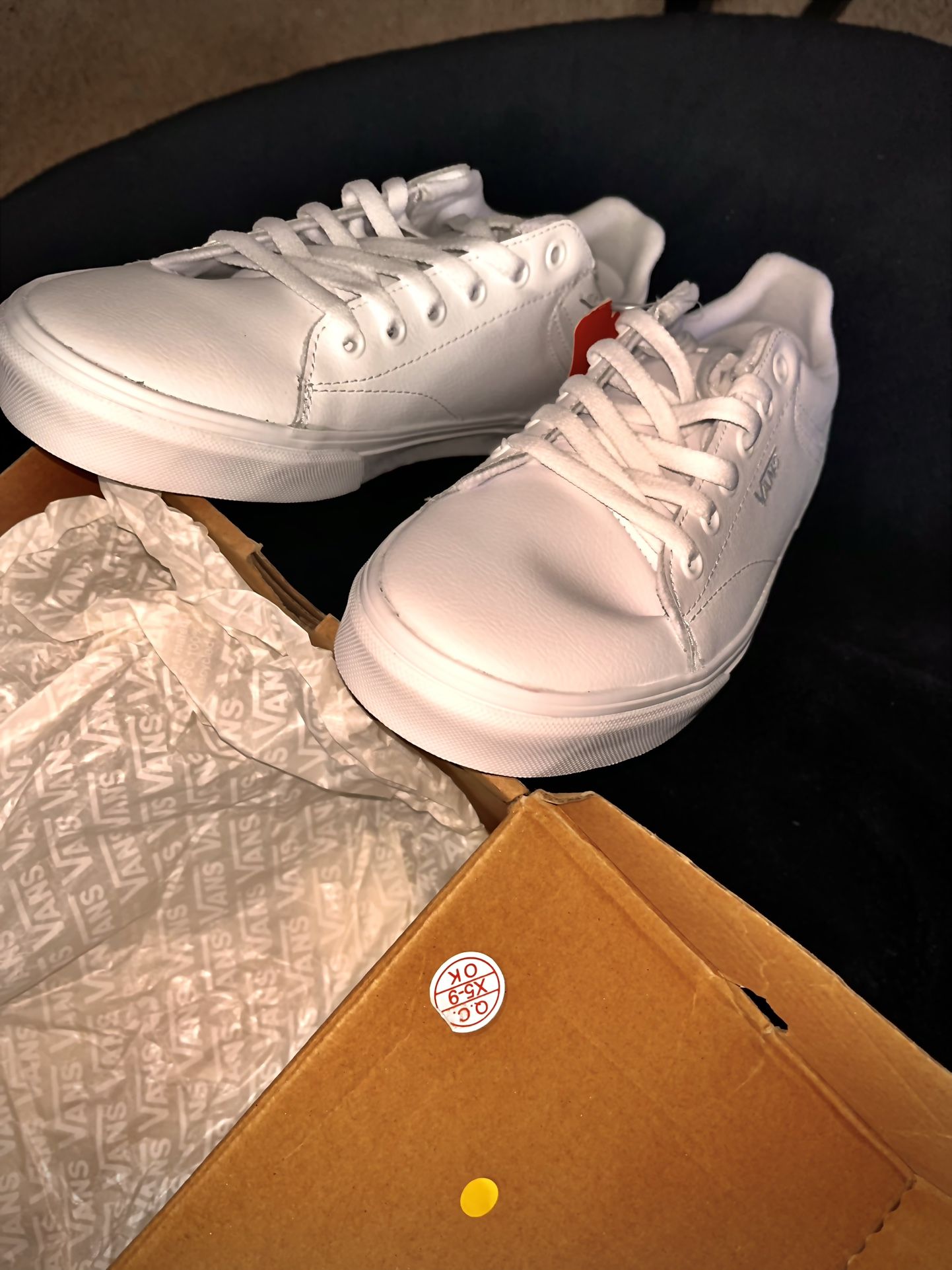 9 All White Vans